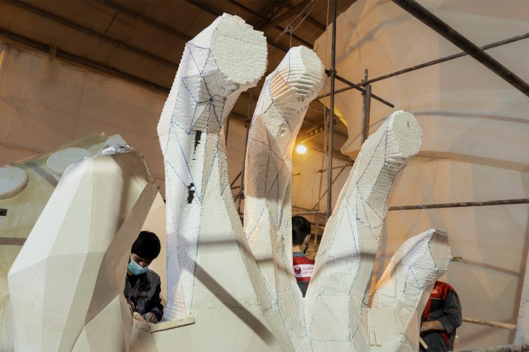 پروژه ساخت مجسمه‌های هنری پروژه ریزورت و شهربازی کیش